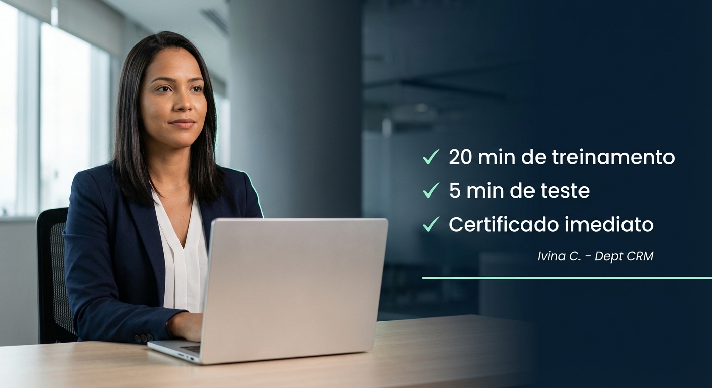 Programas de treinamento de conformidade personalizados para organizações e órgãos públicos
